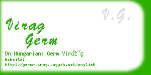 virag germ business card